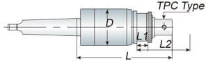 Патрон резьбонарезной BT40-TPM316