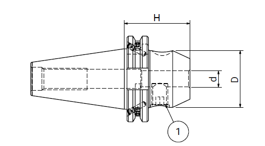 Оправка ISO30 DIN69871 WELDON H.50 D.12