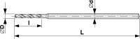 Микросверло 221191 0,38X25/3,1
