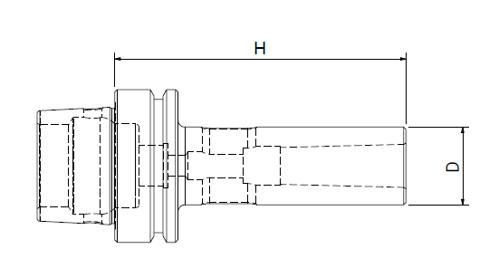 Оправка HSK63/E DIN69893 H165 CM4PUNTE