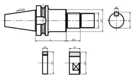 Оправка BT50-SCA27-90