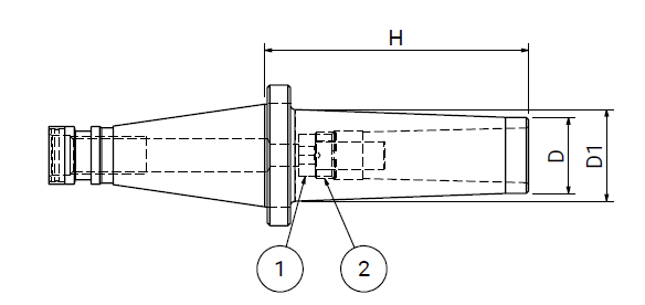 Оправка ISO40 DIN2080 H 115 CM3 FRESE