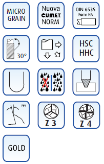 Фреза Z3R30° 6.0X30X 75 G8 1-1/2° 