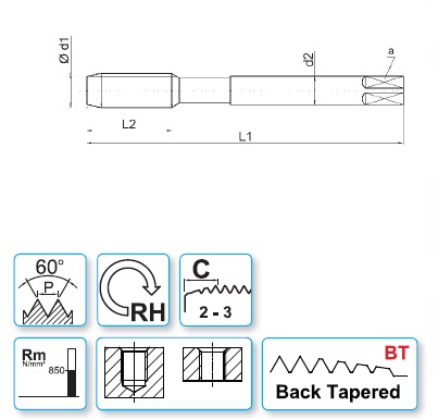 Метчик E41-8UN1"1/4