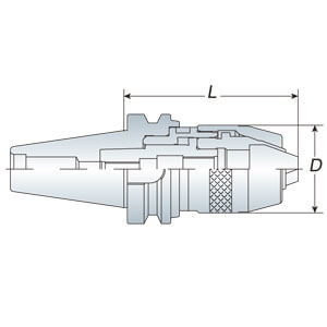 Патрон сверлильный BT40-KPU13