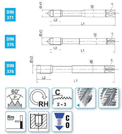 Метчик E61UNC5/8XP