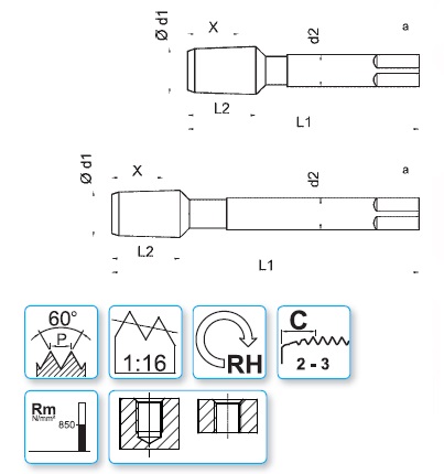 Метчик E21LNPT1/8TXC