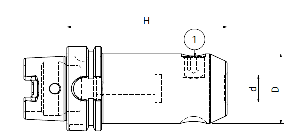 Оправка HSK100/A DIN69893 WELDON H200 D40