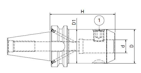 Оправка ISO40 MAS403BT WELDON H160 D.18