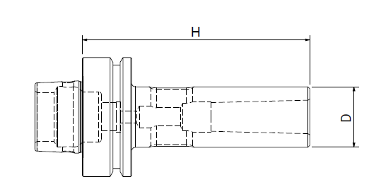 Оправка HSK50/F DIN69893 H160 CM4PUNTE
