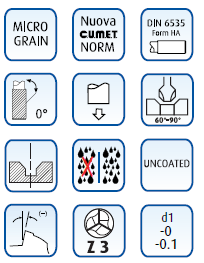 Зенковка MD 60' Z1 D.7,3