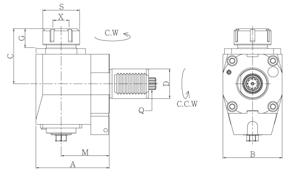 Головка сверлильно-фрезерная FL40-5482-32-85