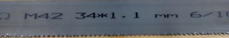 Ленточное полотно по металлу OMEGA M42 34x1,1 6/10