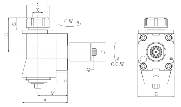 Головка сверлильно-фрезерная FR30-5482-25-65