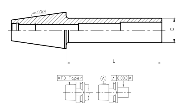 Тестовая оправка BT50-300