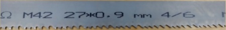 Ленточное полотно по металлу OMEGA M42 27x0,9 4/6