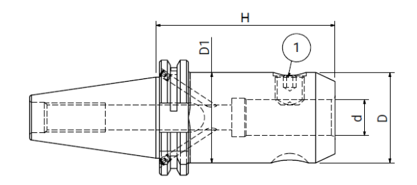 Оправка ISO40 DIN69871 WELDON H200 D20
