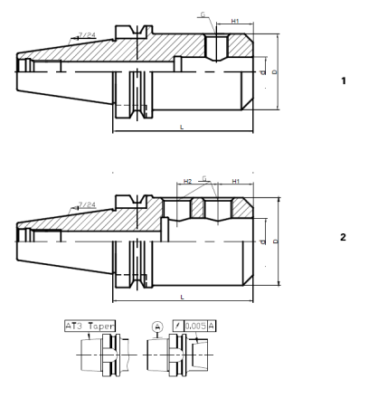 Оправка BT50-SL25-150