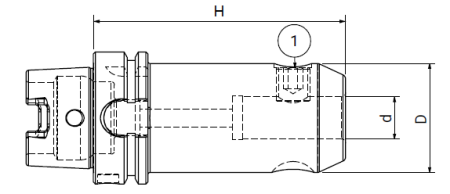 Оправка HSK63/A DIN69893 WELDON H120 D.20