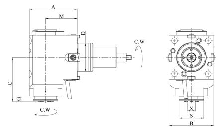 Головка сверлильно-фрезерная DW300-DA65-32