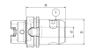 Оправка HSK50/A DIN69893 WELD. H80 D20