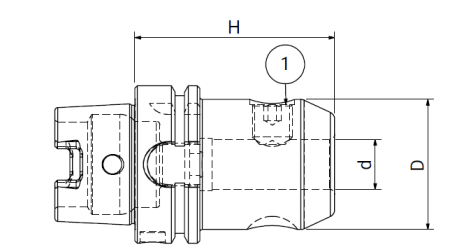 Оправка HSK50/A DIN69893 WELD. H80 D20