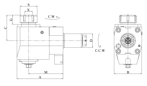 Головка сверлильно-фрезерная FL40-MT32-85