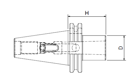 Оправка ISO50 DIN69871 H60 CM2 PUNTE