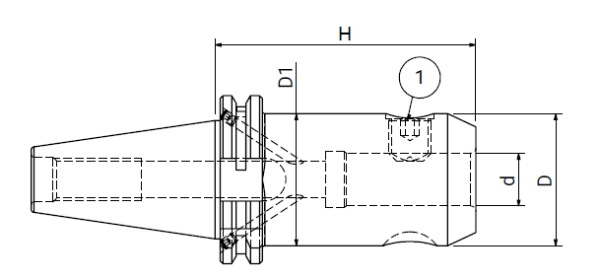 Оправка ISO50 DIN69871 WELDON H100 D18