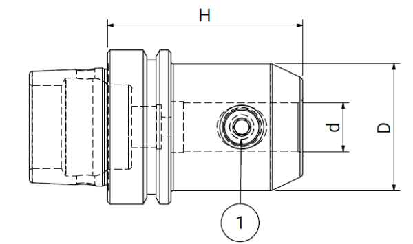 Оправка HSK63/E DIN69893 WELDON H65 D06