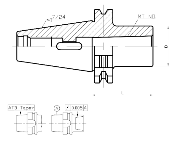 Оправка SK50-MTA4-180