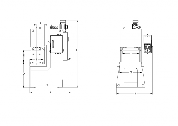 Пресс гидравлический одностоечный IRRIS PC-150