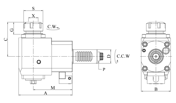 Головка сверлильно-фрезерная FL25-1809-ER25A-75
