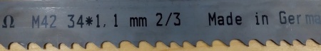 Ленточное полотно по металлу OMEGA M42 34х1,1 2/3