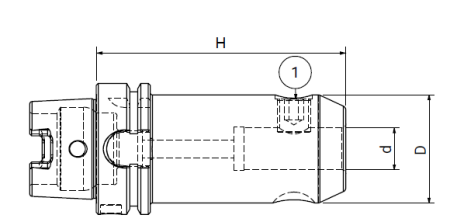 Оправка HSK50/A DIN69893 WELD H160 D20