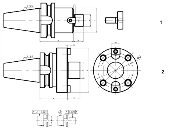 Оправка BT50-FMB(C)27-45