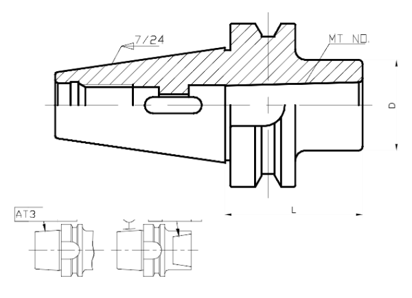 Оправка BT50-MTA5-105